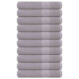 Vidaxx serviettes de sauna 10 pcs 80x200 cm 360 g m² 100% coton gris