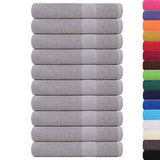 Vidaxx serviettes de sauna 10 pcs 80x200 cm 360 g m² 100% coton gris