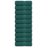 Vidaxx serviettes invités 10 pcs 30x50 cm 360 g m² 100% coton vert