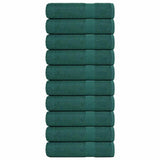 Vidaxx serviettes de bain 10 pcs 100x150cm 360 g m² 100% coton vert