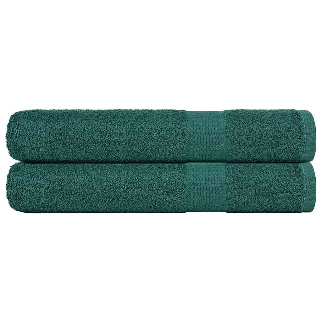 Vidaxx serviettes de sauna 2 pcs 80x200 cm 360 g m² 100% coton vert