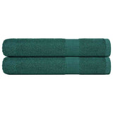 Vidaxx serviettes de sauna 2 pcs 80x200 cm 360 g m² 100% coton vert