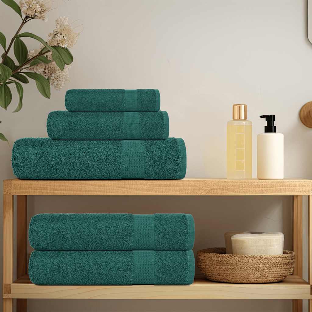 Vidaxx serviettes de sauna 2 pcs 80x200 cm 360 g m² 100% coton vert