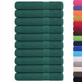 Vidaxx serviettes de sauna 10 pcs 80x200 cm 360 g m² 100% coton vert