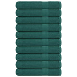 Vidaxx serviettes 10 pcs 100x200 cm 360 g m² 100% coton vert