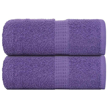 VidaXL serviettes invités 2 pcs 30x50 cm 360 g m² 100% coton violet