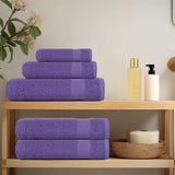 VidaXL serviettes invités 4 pcs 30x50 cm 360 g m² 100% coton violet