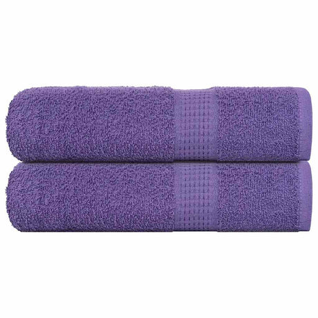 Vidaxx serviettes de douche 2 pcs 70x140 cm 360 g m² 100% coton violet