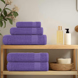 Vidaxx serviettes de douche 2 pcs 70x140 cm 360 g m² 100% coton violet
