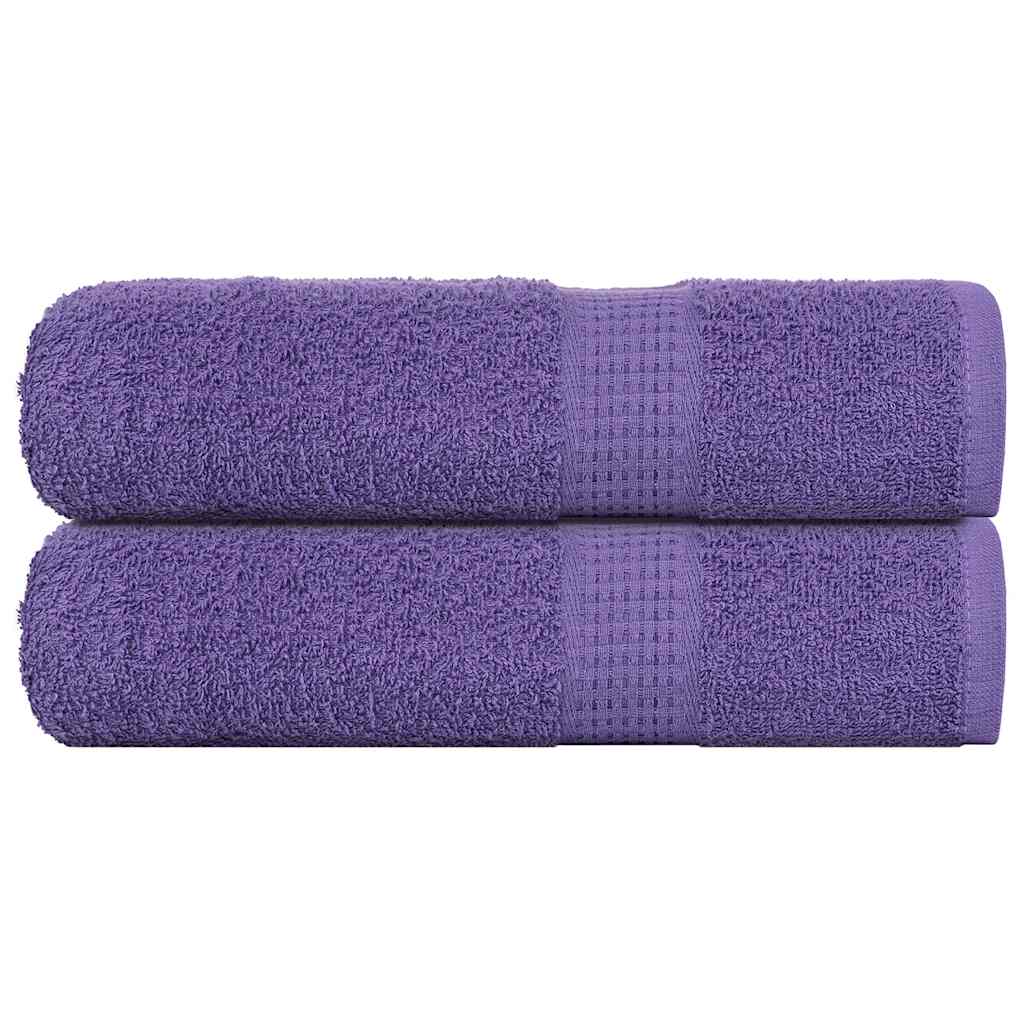 Vidaxl Bath towels 2 ST 100x150 cm 360 g m² 100% cotton purple