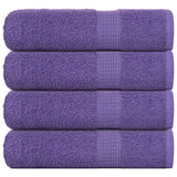 VidaXL serviettes de bain 4 pcs 100x150 cm 360 g m² 100% coton violet