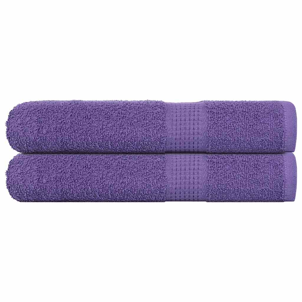 Vidaxl sauna towels 2 st 80x200 cm 360 g m² 100% cotton purple