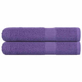 Serviettes de sauna vidaxl 2 ST 80x200 cm 360 g m² 100% coton violet