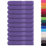 Vidaxl sauna towels 10 st 80x200 cm 360 g m² 100% cotton purple