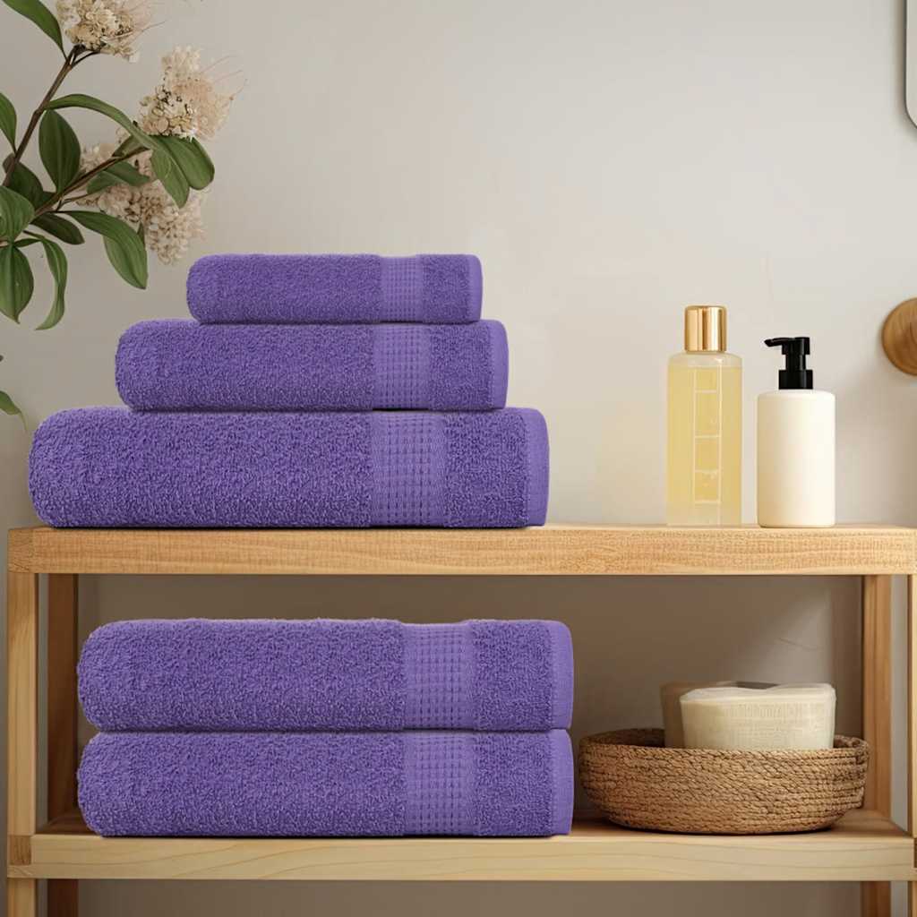 Vidaxl sauna towels 10 st 80x200 cm 360 g m² 100% cotton purple