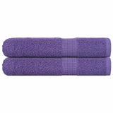Vidaxx serviettes 2 pcs 100x200 cm 360 g m² 100% coton violet