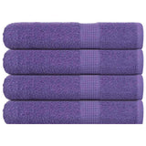 Vidaxx serviettes 4 pcs 100x200 cm 360 g m² 100% coton violet