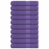 Vidaxx serviettes 10 pcs 100x200 cm 360 g m² 100% coton violet