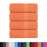 Vidaxx débarbouillettes 4 pièces grenouille orange 30x30 cm 100% coton