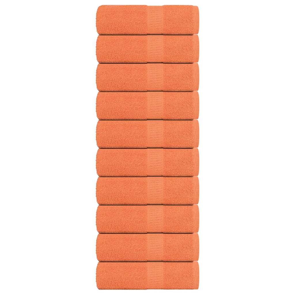 Vidaxx débarbouillettes 10 pièces grenouille orange 30x30 cm 100% coton