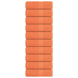 Vidaxx débarbouillettes 10 pièces grenouille orange 30x30 cm 100% coton
