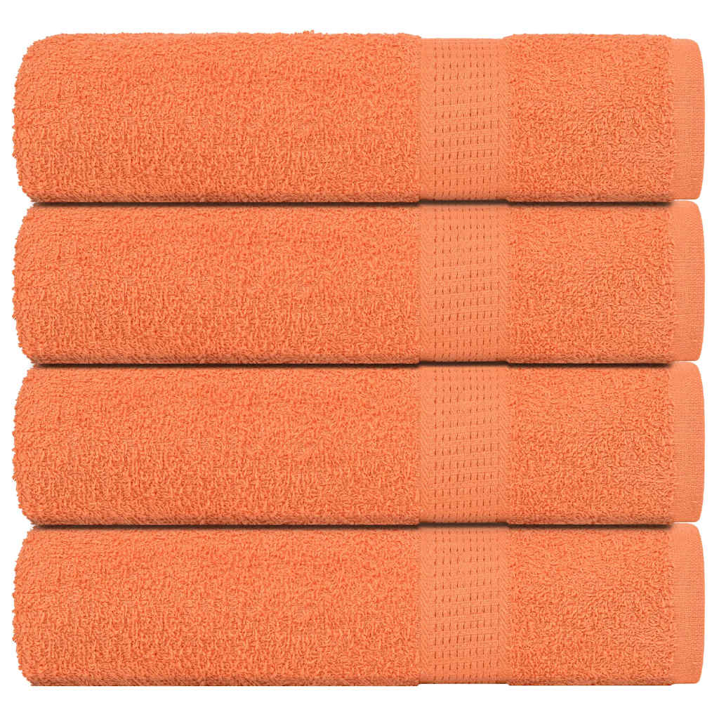 Vidaxx serviettes 4 pcs 50x100 cm 360 g m² 100% coton orange