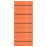 Vidaxx serviettes de douche 10 pcs 70x140 cm 360 g m² 100% coton orange
