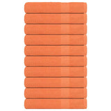 Vidaxx serviettes de sauna 10 pièces 80x200 cm 360 g m² 100% coton orange