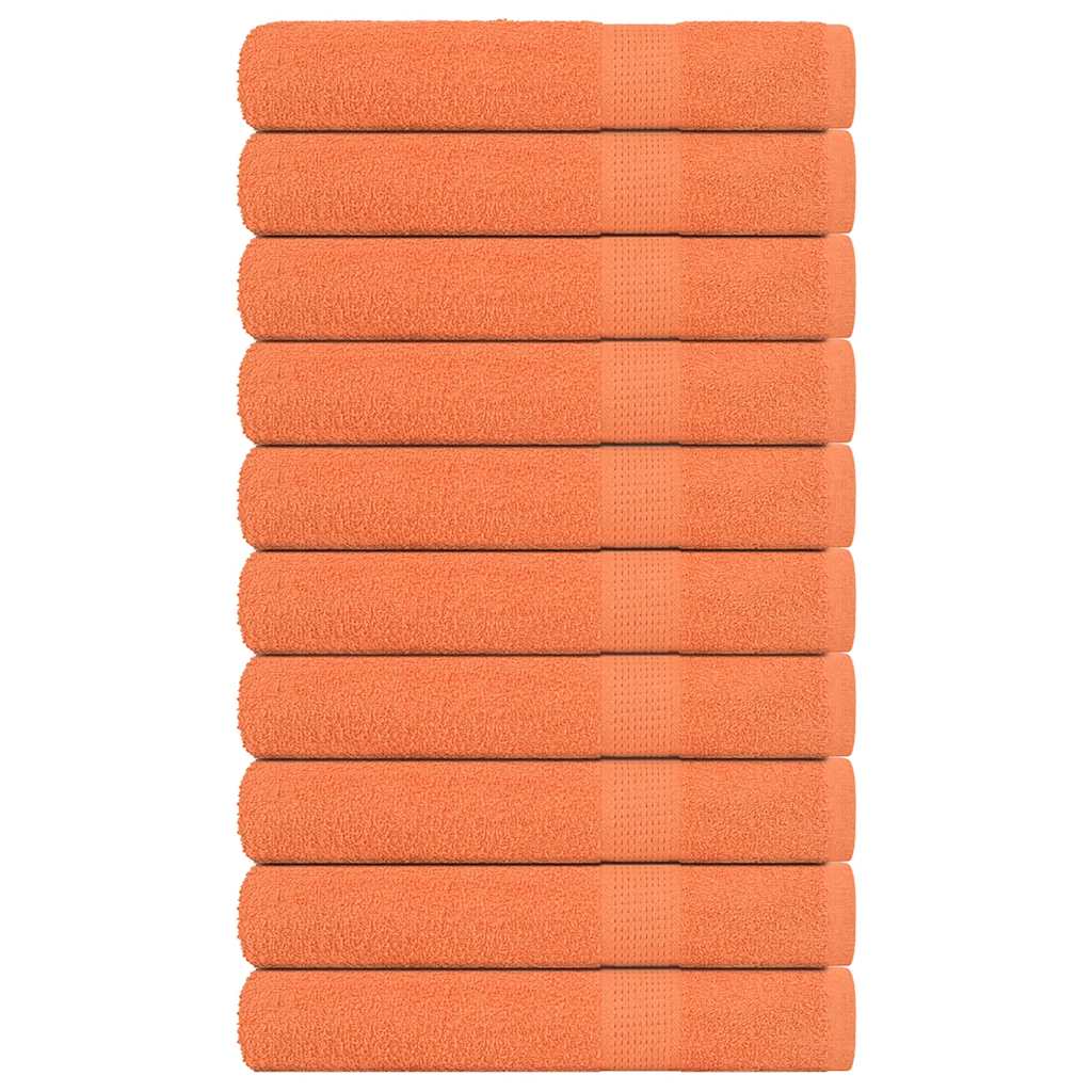 Vidaxx serviettes 10 pcs 100x200 cm 360 g m² 100% coton orange