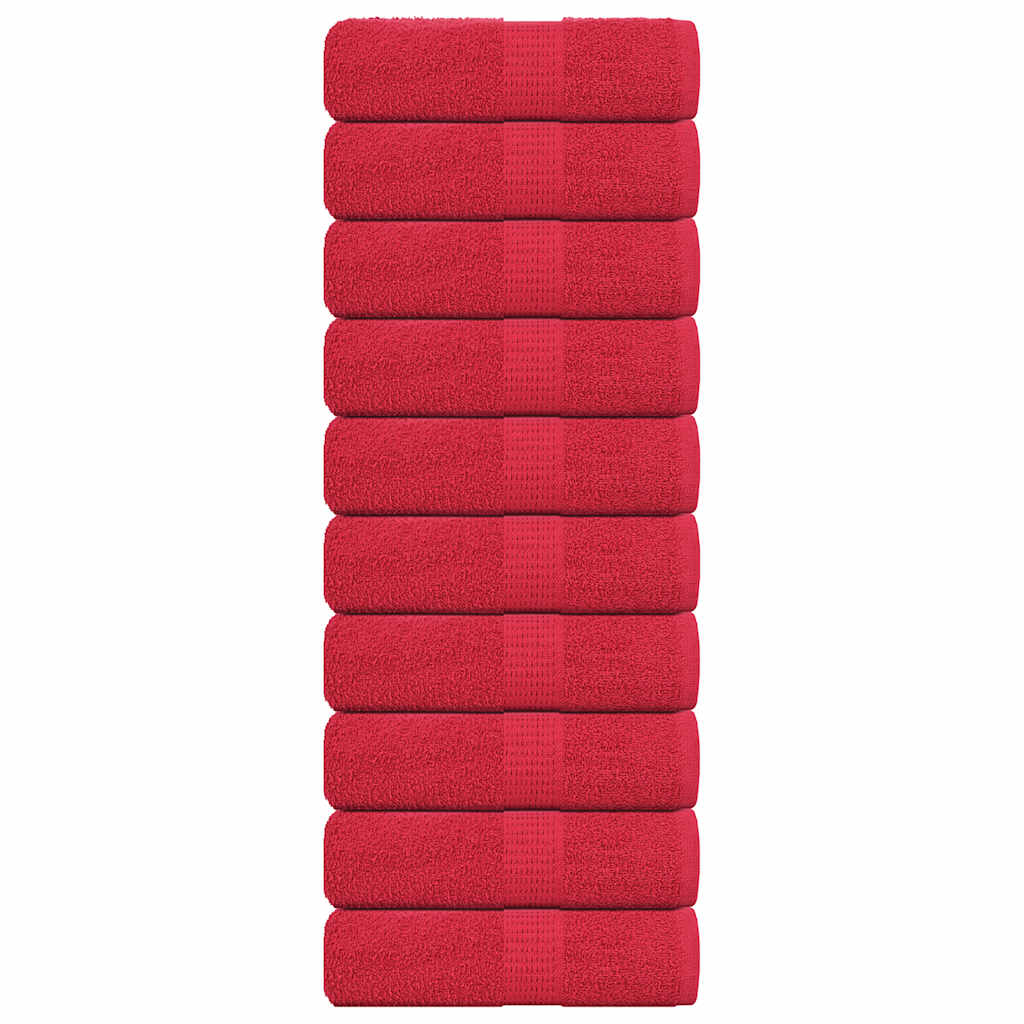 Vidaxx débarbouillettes 10 pièces grenouille rouge 30x30 cm 100% coton