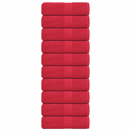 Vidaxx débarbouillettes 10 pièces grenouille rouge 30x30 cm 100% coton
