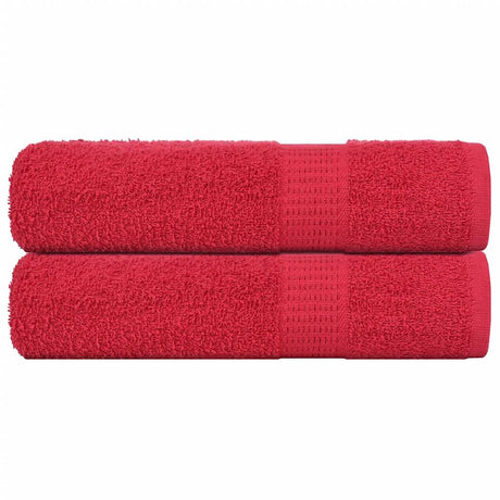 Vidaxx serviettes 2 pcs 50x100 cm 360 g m² 100% coton rouge