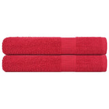 Vidaxx serviettes de sauna 2 pcs 80x200 cm 360 g m² 100% coton rouge