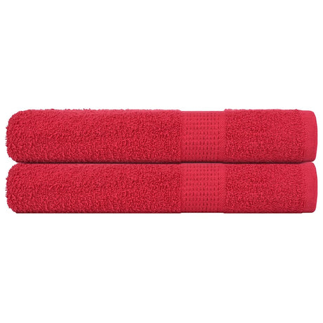 Vidaxx serviettes de sauna 2 pcs 80x200 cm 360 g m² 100% coton rouge