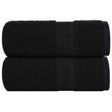 Vidaxx débarbouillettes 2 pièces grenouille noir 30x30 cm 100% coton