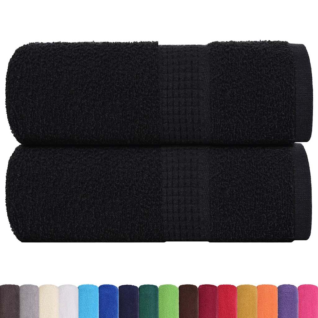 Vidaxx débarbouillettes 2 pièces grenouille noir 30x30 cm 100% coton