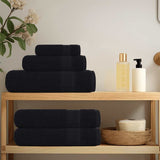 Vidaxl sauna towels 4 st 80x200 cm 360 g m² 100% cotton black