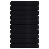 Vidaxx serviettes 10 pcs 100x200 cm 360 g m² 100% coton noir
