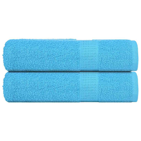 Vidaxx serviettes 2 pcs 50x100 cm 360 g m² 100% coton turquoise