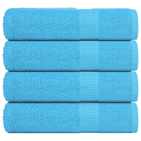 Vidaxx serviettes 4 pcs 50x100 cm 360 g m² 100% coton turquoise