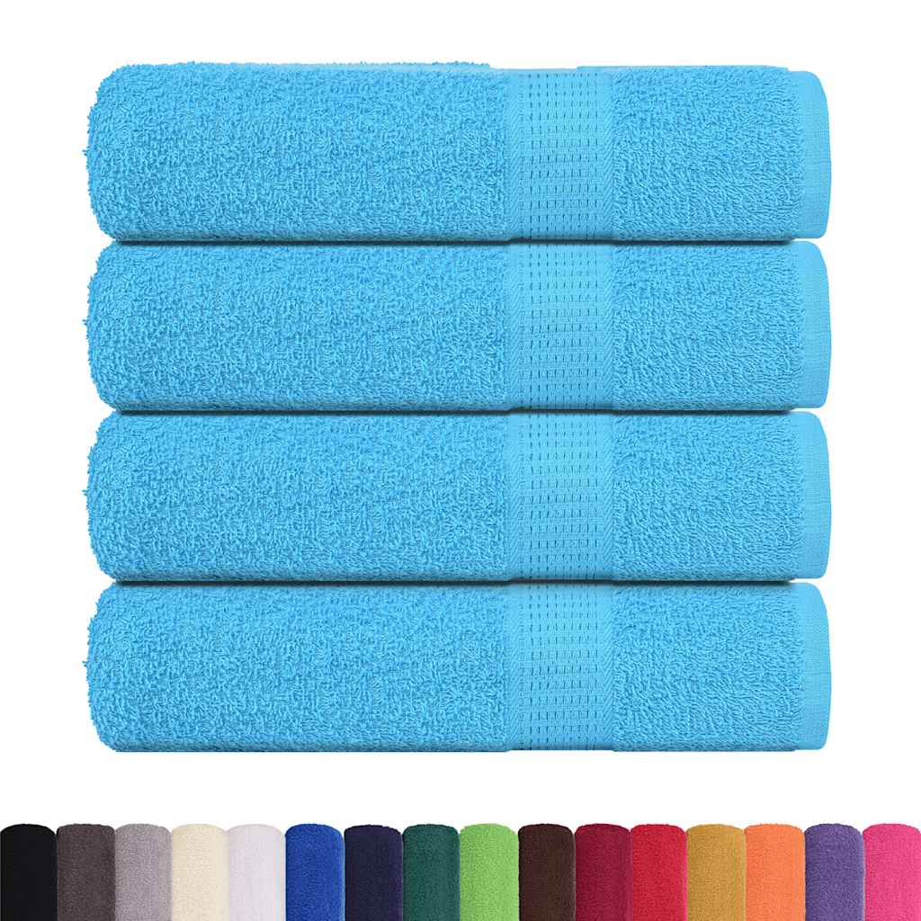 Vidaxx serviettes 4 pcs 50x100 cm 360 g m² 100% coton turquoise