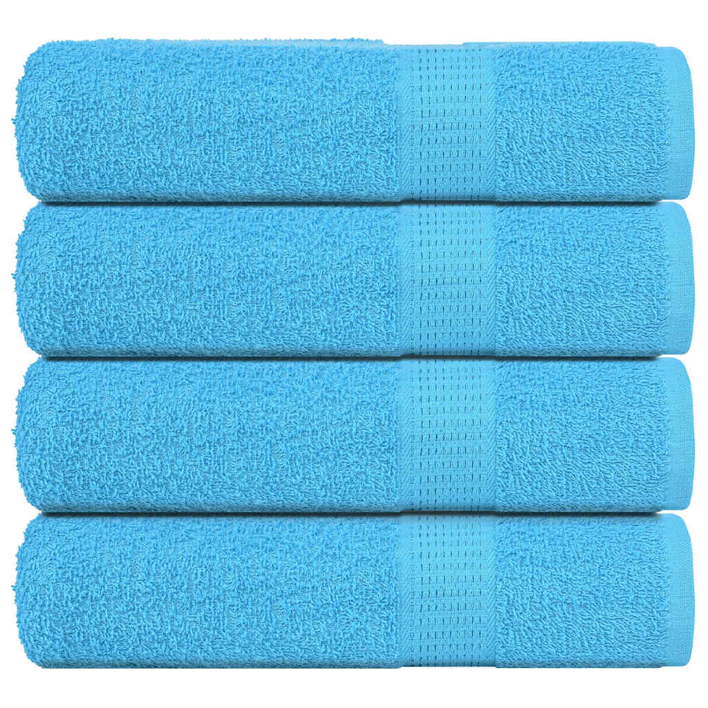 Vidaxx serviettes de bain 4 pcs 100x150 cm 360 g m² 100% coton turquoise