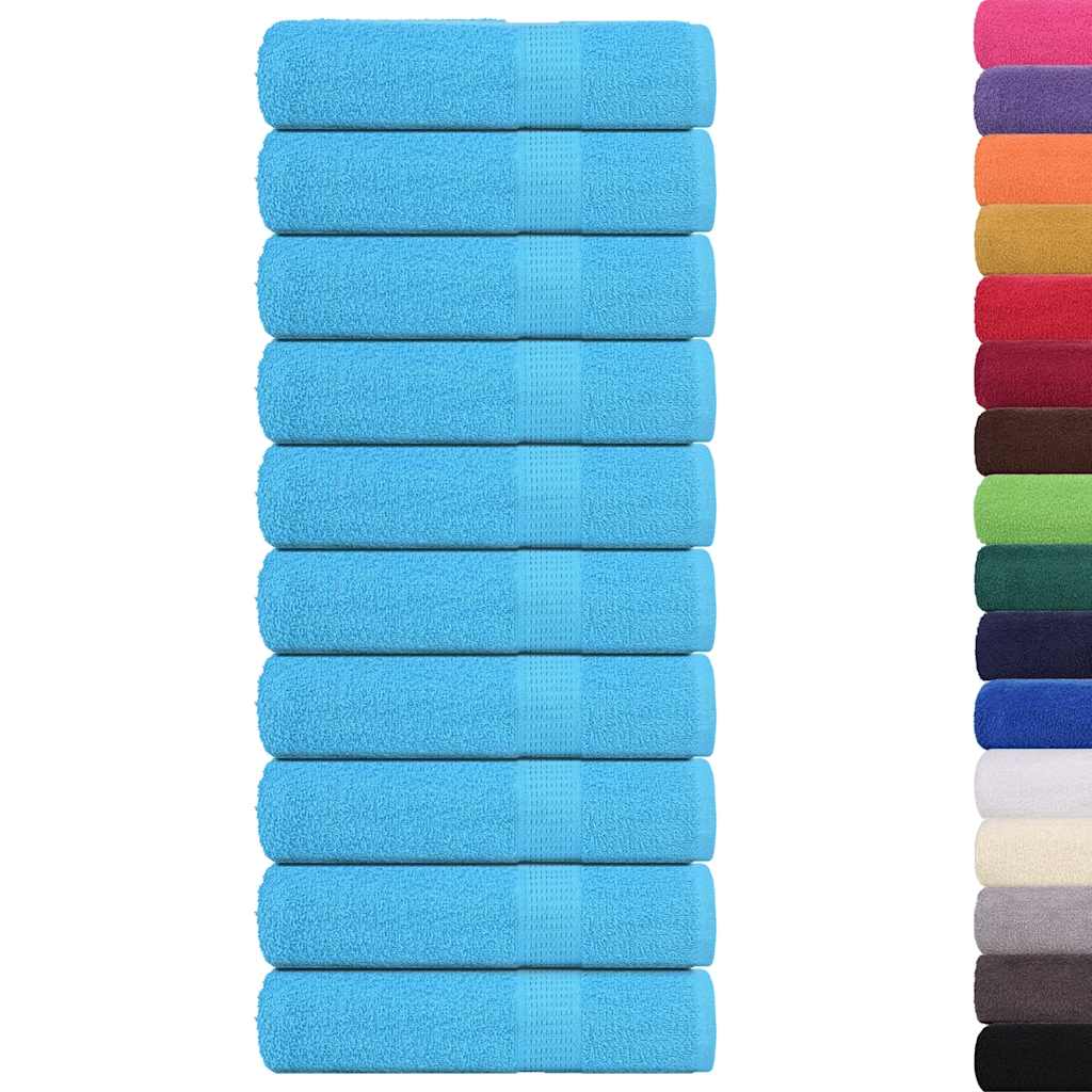 Vidaxl Bath towels 10 pcs 100x150 cm 360 g m² 100% cotton turquoise