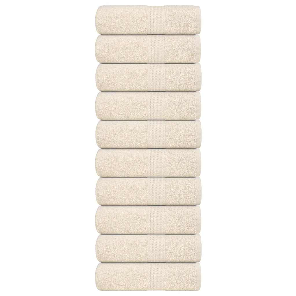 Vidaxx débarbouillettes 10 pièces grenouille crème 30x30 cm 100% coton