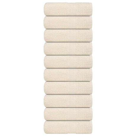 Vidaxx débarbouillettes 10 pièces grenouille crème 30x30 cm 100% coton