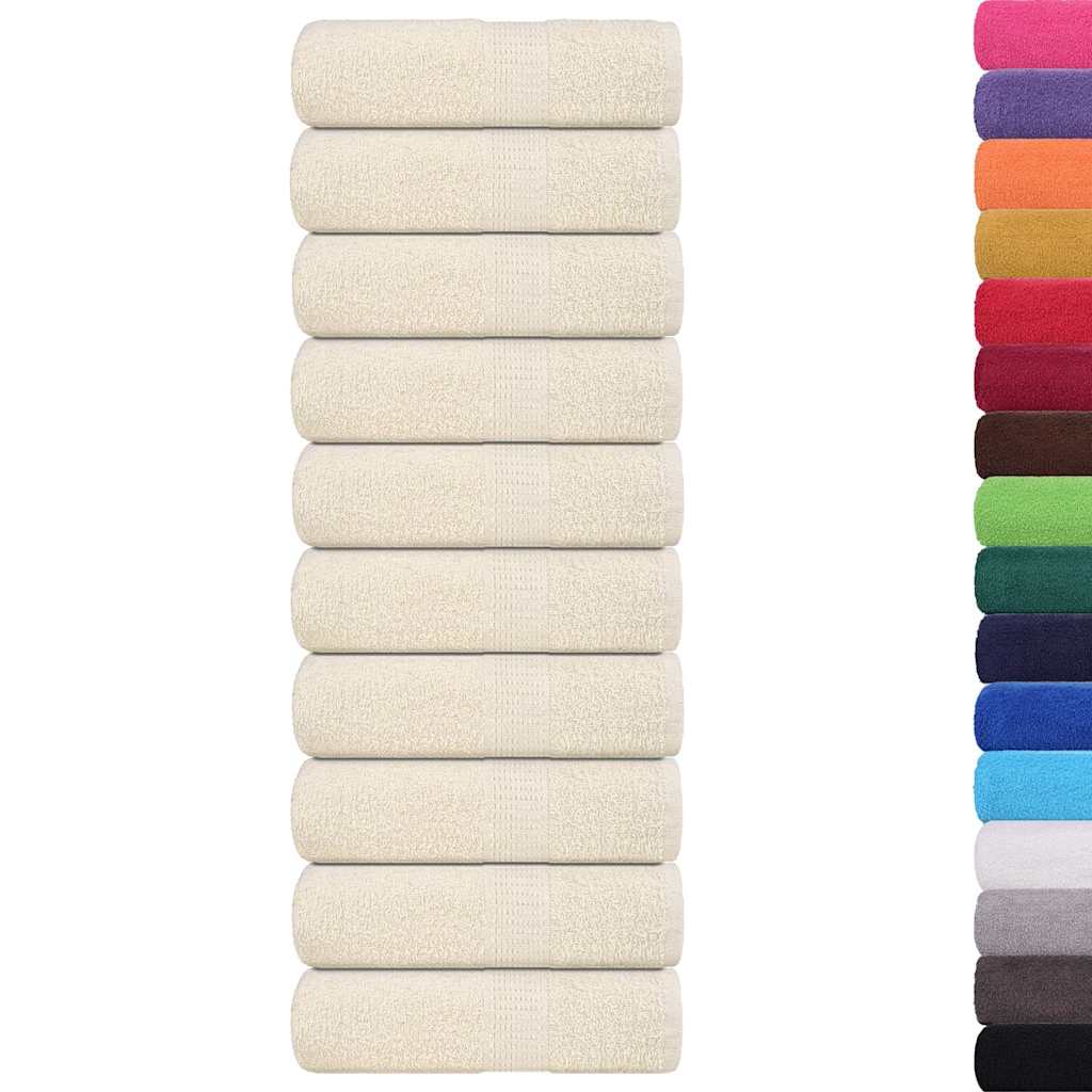 Vidaxx débarbouillettes 10 pièces grenouille crème 30x30 cm 100% coton