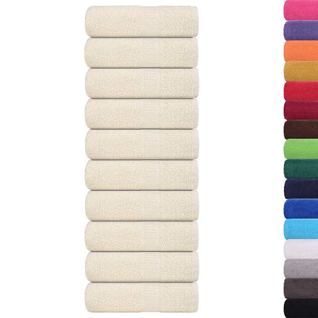 Vidaxx débarbouillettes 10 pièces grenouille crème 30x30 cm 100% coton