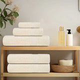 Serviettes Vidaxx 4 pcs 50x100 cm 360 g m² 100% coton couleur crème