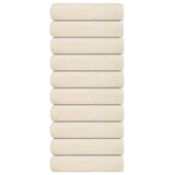 Serviettes Vidaxx 10 pcs 50x100 cm 360 g m² 100% coton crème