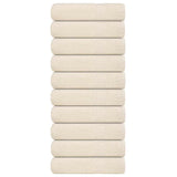 Vidaxx serviettes de douche 10 pcs 70x140 cm 360 g m² 100% coton crème